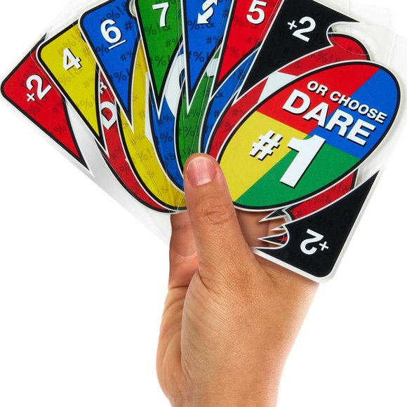 UNO Dare Adults Only Card Game, 2-10 Players, Waterproof Cards and Dice for Game - Picture 2 of 6